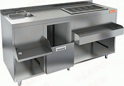 Барная станция коктейльная закрытая Hicold НБМКС-16/5БПК (без ящика и вертушки) фото