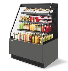 Витрина кондитерская Chilz Vete II kub OF 130, Антрацит/Серый матовый в Москве , фото 1