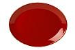 Блюдо овальное  36х27 см фарфор цвет красный Seasons (112136)