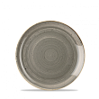 Тарелка мелкая круглая  Stonecast Peppercorn Grey SPGSEVP61 16,5 см