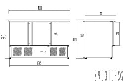 Холодильный стол Cooleq S903 TOP S/S в Москве , фото 2