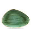 Блюдо треугольное  CHEFS Stonecast Samphire Green SSGSTC301