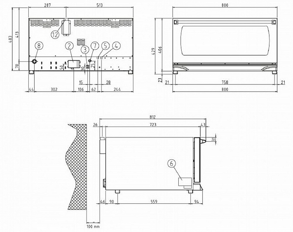 Печь конвекционная Unox XFT 185 фото