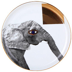 Тарелка мелкая Porland 20 см Wild Life Elephant (162920) в Москве , фото 1