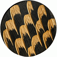 Доска для подачи Fuga Вода темно-светлый дуб D=24,H=3см (04090681) фото