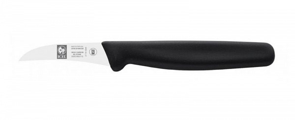 Нож для овощей Icel 6см изогнутый JUNIOR черный 24100.3214000.060 фото