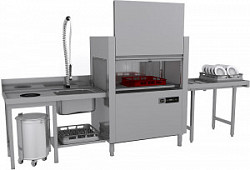 Туннельная посудомоечная машина Apach ARC100 (T101) ДОЗ+СУШ УГ Л/П в Москве , фото