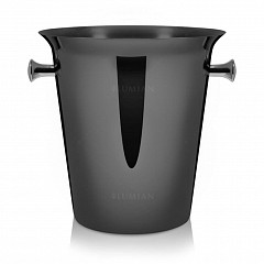 Ведро для шампанского Lumian d 21/14 см, h 22 см, 5 л черное нерж. в Москве , фото