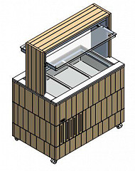 Стол тепловой шведский Enofrigo DOGE ISOLA 1400 BM свет. дуб в Москве , фото