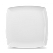 Тарелка мелкая квадратная  30см, без борта, X Squared+, цвет белый WHDS121