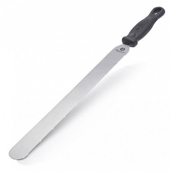 Шпатель кондитерский прямой с пилкой De Buyer 4234.35 фото