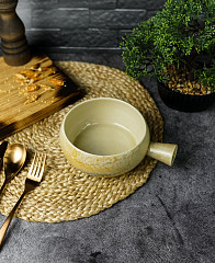 Салатник с ручкой Porland d 14/18 см h 6,3, Stoneware Pearl (368614) в Москве , фото 3