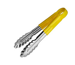 Щипцы универсальные Viatto нерж 230 мм желтые ручки UT09HVYL фото