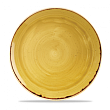 Тарелка мелкая круглая  Stonecast Mustard Seed Yellow SMSSEV111 28,8см, без борта