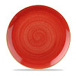 Тарелка мелкая круглая  Stonecast Berry Red SBRSEV111 28,8см, без борта