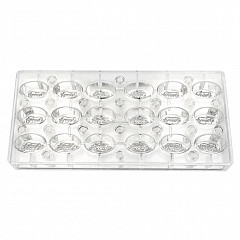 Форма для шоколада P.L. Proff Cuisine Овал 18 ячеек 37*23*18 мм, поликарбонат (73038052) в Москве , фото