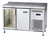 Холодильный стол Abat СХС-60-01-СО охлаждаемая столешница с бортом (дверь, дверь-стекло) фото