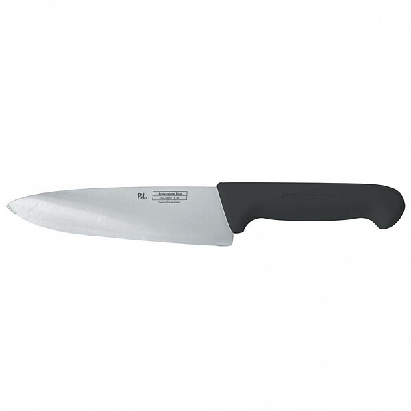 Шеф-нож P.L. Proff Cuisine PRO-Line 25 см, черная пластиковая ручка фото