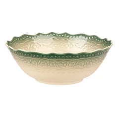 Салатник Kunstwerk Эйфория фарфор 450мл D=15см бежев.,зелен. (03035415) в Москве , фото