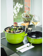 Кастрюля для мидий Cosy&Trendy зеленая 2,8 л, h 17,5cm d 18cm в Москве , фото 2