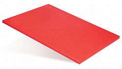 Доска разделочная Luxstahl 600х400х8 красная пластик фото