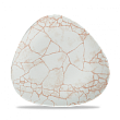 Тарелка мелкая треугольная без борта  22,9см, Kintsugi Coral, KTAMTR9 1