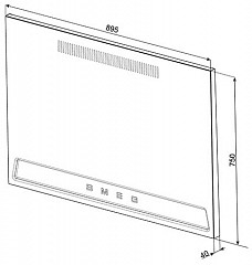 Стеновая панель Smeg KIT1TR9N в Москве , фото 2