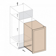 Встраиваемый винный шкаф Dunavox DAVG-72.185DOP.TO в Москве , фото 2