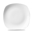Тарелка мелкая квадратная  25,2см, X Squared, цвет белый WHSP111