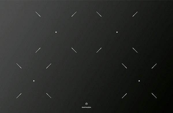 Индукционная панель встраиваемая Barazza 1PIDC80N 4mm black glass ceramic фото