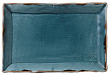 Блюдо прямоугольное  28,7х19 см, синее HVBLDR281