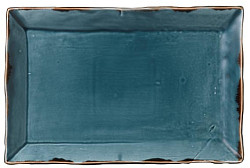 Блюдо прямоугольное Dudson 28,7х19 см, синее HVBLDR281 в Москве , фото