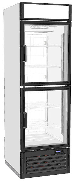 Морозильный шкаф Марихолодмаш Капри 0,5 Н(СК) две стеклянные двери фото