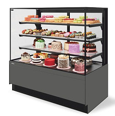 Витрина кондитерская Chilz Vete II kub lux 90, Антрацит/Серый матовый в Москве , фото 1