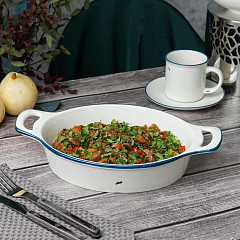 Блюдо овальное с ручками P.L. Proff Cuisine 33*20,8 см h5,9 см 1600 мл Bakery Fusion (81241328) в Москве , фото 1