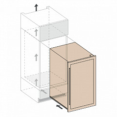 Встраиваемый винный шкаф Dunavox DAB-89.215DW в Москве , фото 7