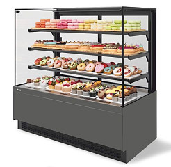 Витрина кондитерская Chilz Vete II kub 90, Антрацит/Серый матовый в Москве , фото 1