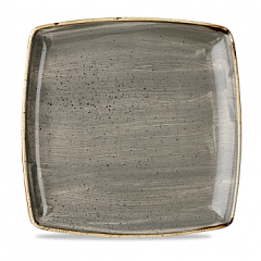 Тарелка мелкая квадратная Churchill Stonecast Peppercorn Grey SPGSDS101 26,8 см в Москве , фото