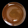 Тарелка без бортов  10,5'' 266мм, коричневый Madeira