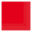 Салфетка бумажная двухслойная  красная, 40*40 см, 100 шт
