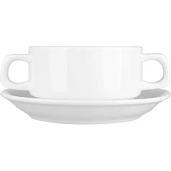 Бульонная пара Kunstwerk фарфор 300мл D=105,H=60мм белый (03120452) в Москве , фото