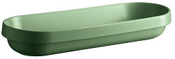Блюдо керамическое овальное Emile Henry Welcome 1,80л 41,5х14,5см h6,5см, цвет ярко-зеленый 324218 в Москве , фото 1