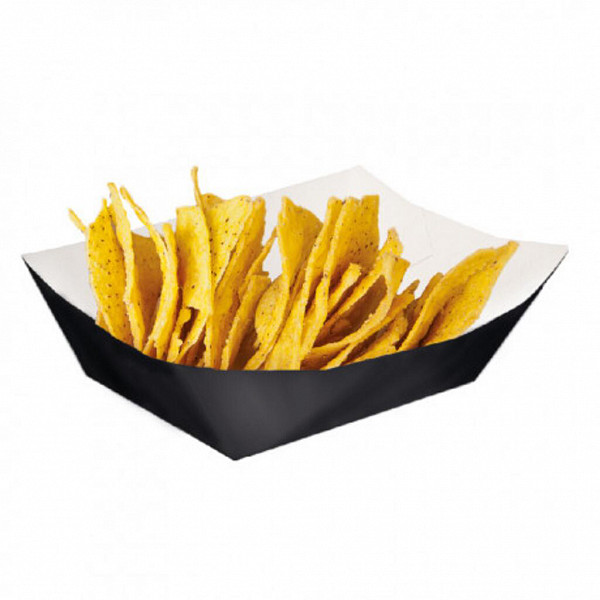 Контейнер картонный для картофеля фри Garcia de Pou Black, 240 г, 8,5*5*4 см, 200 шт/уп фото