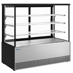 Витрина кондитерская Kayman KВК-1305М Люкс Квадро черный в Москве , фото