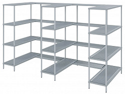 Стеллажная система LOAD.ME poly Polair 18AL.3PP40.17E (Дополнительная линейная секция, 3 яруса), фото 2