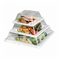 Тарелка-контейнер Garcia de Pou Bionic 16*16*1,5 см, без крышки, целлюлоза, 50 шт в Москве , фото