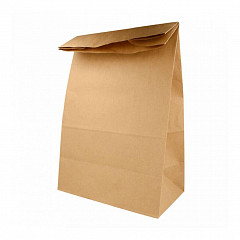 Пакет для покупок без ручек Garcia de Pou 25+15*43,5 см, натуральный, крафт-бумага в Москве , фото