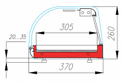 Витрина для суши (суши-кейс) Полюс A37 SM 1,8-1 (ВХСв-1,8 суши-кейс) в Москве , фото 5