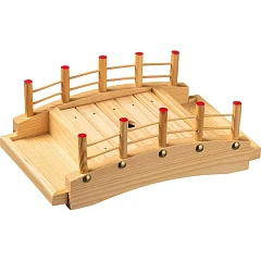 Блюдо для суши Prohotel Мостик сосна ,H=10,L=25,B=16,5см бежев.,золотой (D01-004) в Москве , фото