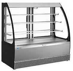 Витрина кондитерская Kayman KВК-1305М открытая Люкс нержавейка в Москве , фото